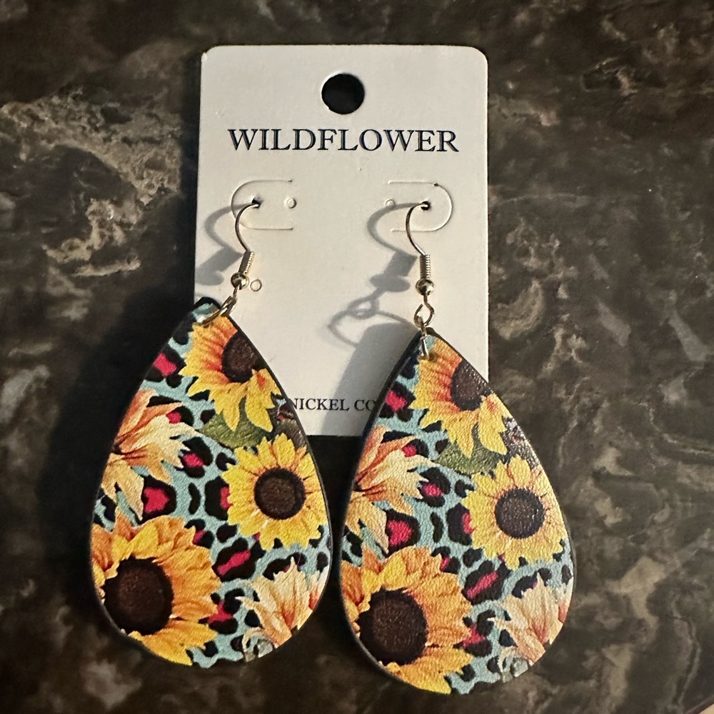 Sunflower earrings